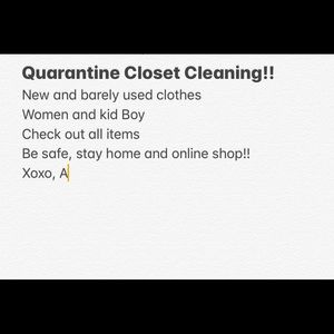 Doing a closet cleaning lots of new and used!